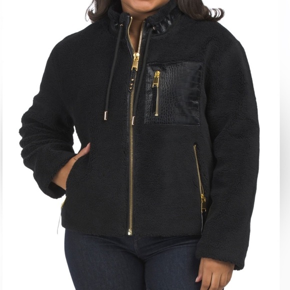 New Rebecca Minkoff Jacket Bomber Women’s Faux
Shearling Zip Front - Picture 1 of 11
